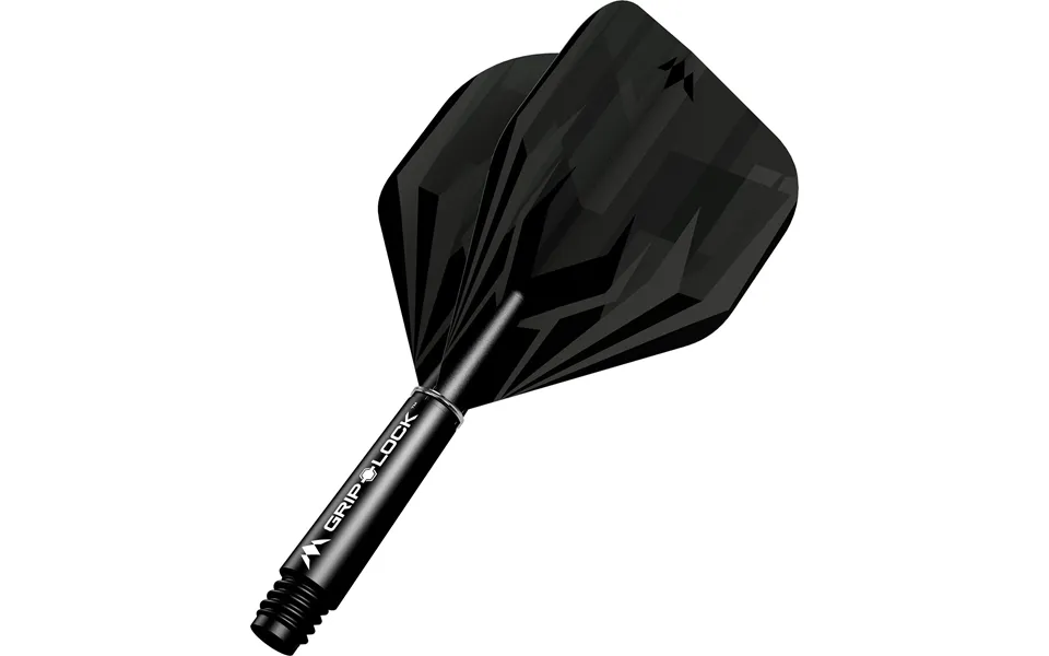 Mission Atmosphere Dart Flights Combo With Griplock Shafts - Black Short