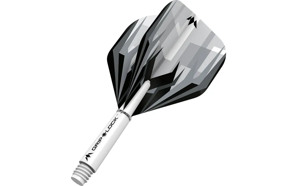 Mission Atmosphere Dart Flights Combo With Griplock Shafts - White Short