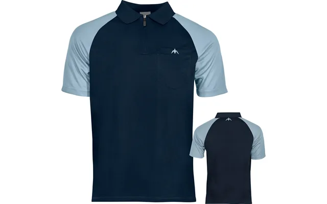 Mission Darts Exos Cool Sl Dart Shirt - Navy Blue & Sky
