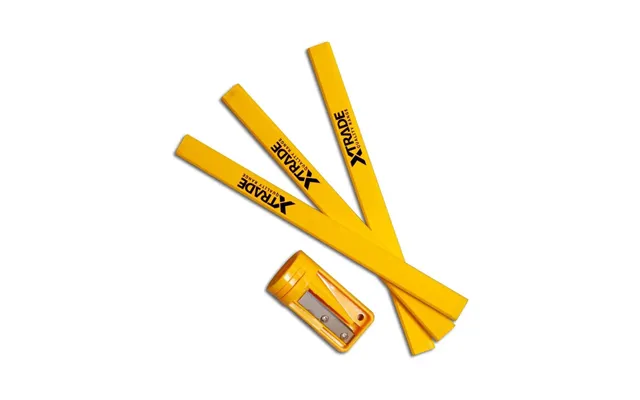 10 Pack Carpenters Pencils And Sharpener