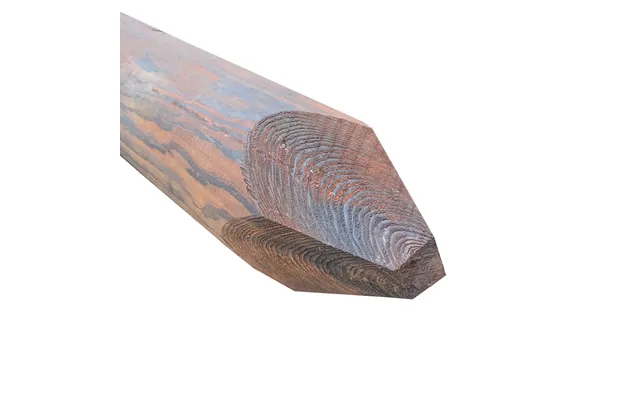 Uk 2.4m X 200mm Creosoted Machined Round Strainer Post Pointed