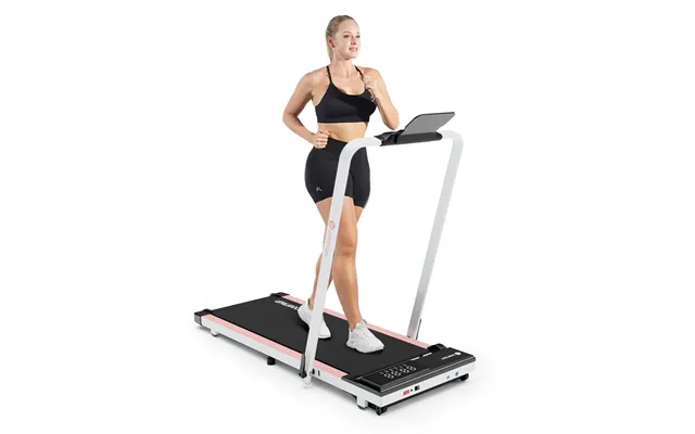 Deerrun A5 Pro Smart 2-in-1 Folding Treadmill Compact Walking Pad For Home & Office, 12kph, 145kg Weight Capacity - Pink