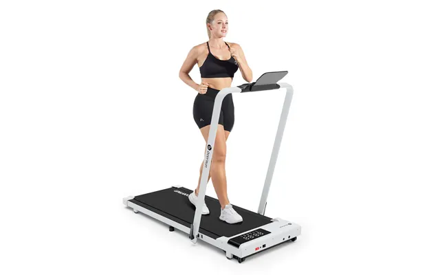 Deerrun A5 Pro Smart 2-in-1 Folding Treadmill Compact Walking Pad For Home & Office, 12kph, 145kg Weight Capacity - Whit