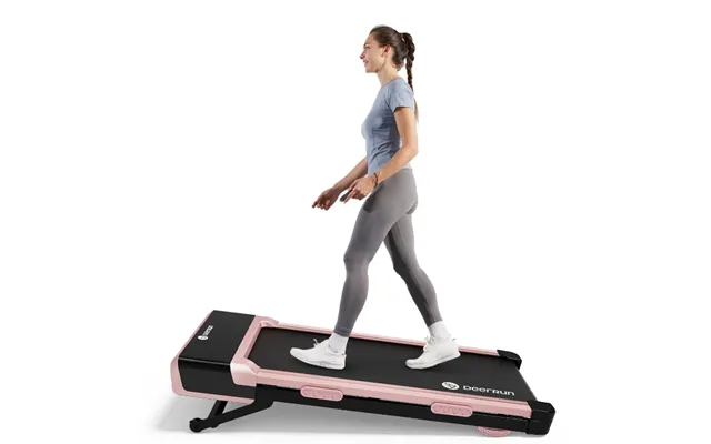 Deerrun Z10 12% Auto Incline Smart Walking Pad Treadmill With Remote Control - Pink