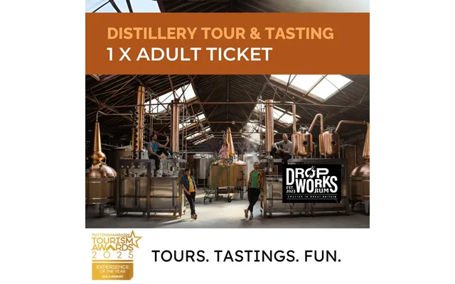 Dropworks Rum Distillery Tour - 1 X Adult