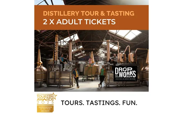 Dropworks Rum Distillery Tour - 2 X Adults