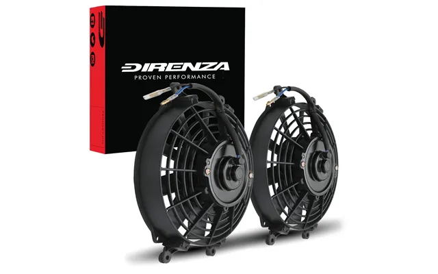 2x Universal 9 12v 80w Straight Blade Fan Fitting Kit