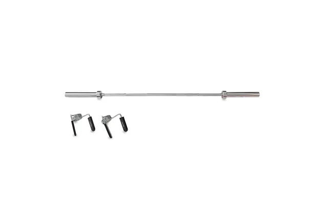 Dkn 6ft Olympic Chrome Barbell Bar With Collars