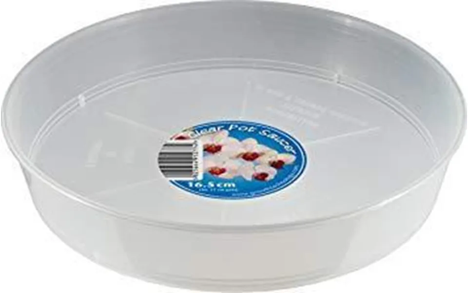 Clear Orchid Saucers