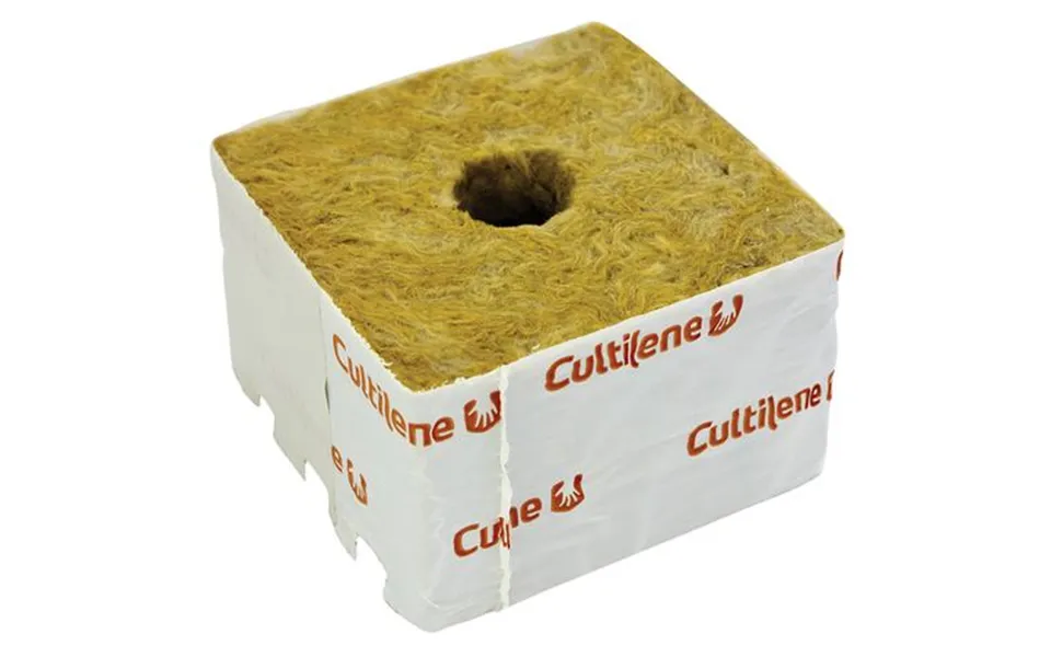 Cultilene Rockwool 100mm Cube With Small Hole