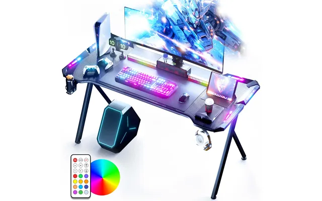 Dowinx Led Gaming Desk Black - 160*60