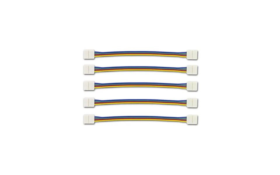 2-way Connector 150mm Wire For 12mm Rgb Strip Pack Of 5 Integral Led