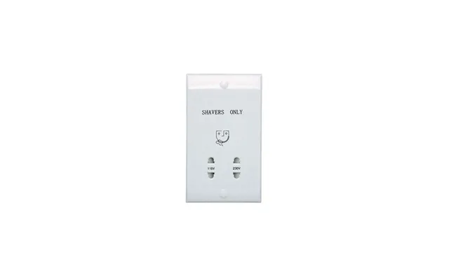 Ansell Advss Dual Voltage White Shaver Socket