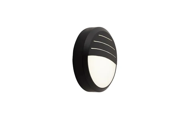 Ansell Black Louvred Bezel Trim For 14w Delta Led Bulkhead