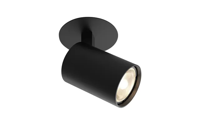 Ascoli Recessed Matt Black Spotlight Astro