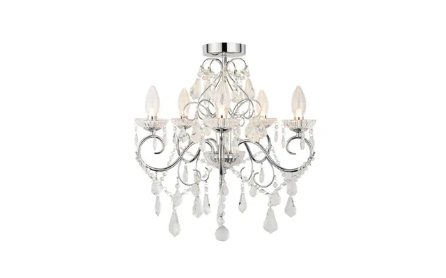 Chandelier Light 5x G9 Chrome Forum Vela Ip44