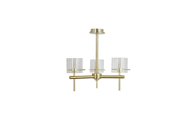 Clear Cylinder Wall Light Satin Brass 3x G9 Ip44 Forum Gene