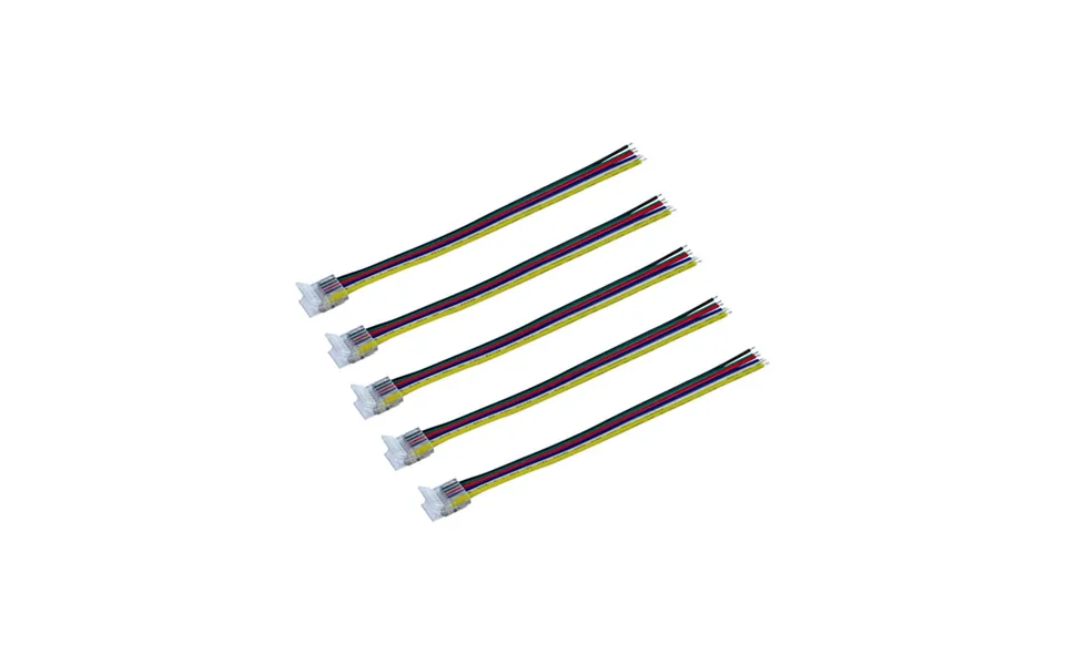 Connector To 150mm Wire Pack Of 5 For Ip20 12mm Width Rgb Cct Strip Integral Led