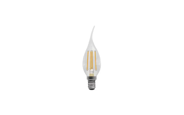Dimmable Bent Tip Clear E14 Led Filament Candle 3.3w Bell Lighting
