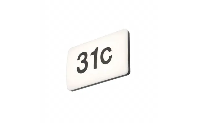 Door Number Led Wall Light Black 16w Forum Mesa