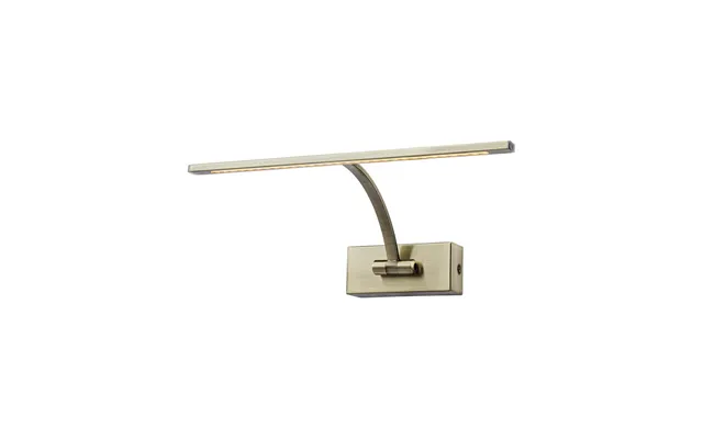 Gloranta 34cm 1 Arm Wall Light Picture Light 1x6w Led 3000k 470lm Antique Brass Luxuria