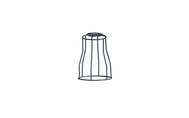 Glorelle Tall Round 14cm Wire Cage Shade With Angled Sides Cool Grey Luxuria
