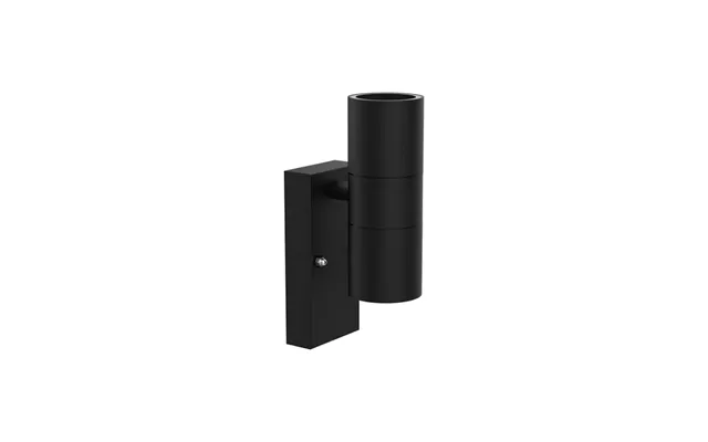 Gu10 Up Down Standard Twin Wall Light Black Kosnic Swimley