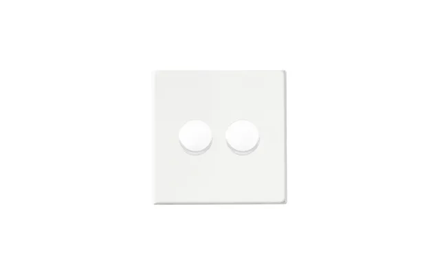 Hamilton G2 2 Gang Rotary Companion Controller Smart Dimmers Matt White