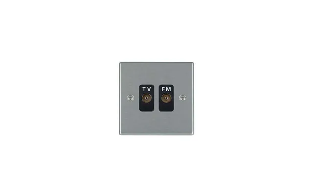 Hamilton Hartland 2g Isolated Tv Fm Diplex 1in 2out Satin Steel Black