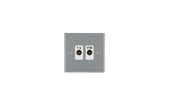 Hamilton Hartland 2g Isolated Tv Fm Diplex 1in 2out Satin Steel White