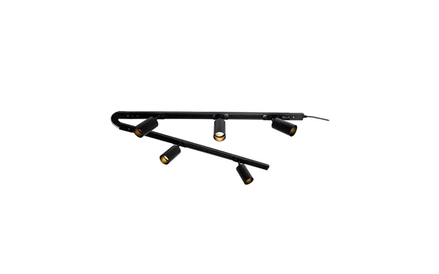 Inlight Cayro 5 Head Track Kit Gu10 2 X 0.8m Black Forum Lighting