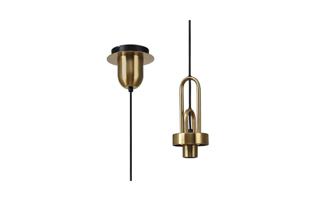 Kennith 14cm Suspension Kit Frame Only 1xe27 Brass Gold Matt Black Luxuria