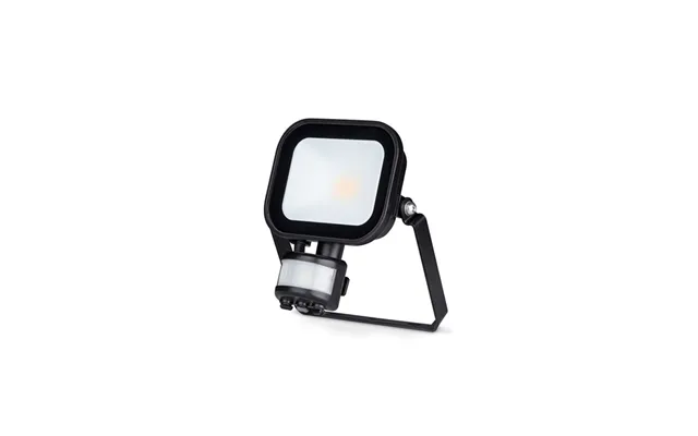 Led Floodlight With Pir 10w Ip65 4000k Black Jcc Niteflood