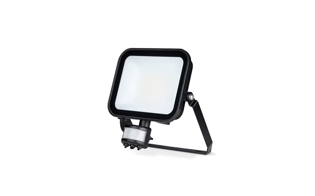 Led Floodlight With Pir 30w Ip65 4000k Black Jcc Niteflood