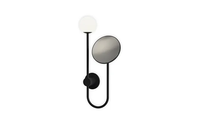 Orb Matt Black Led Mirror Astro