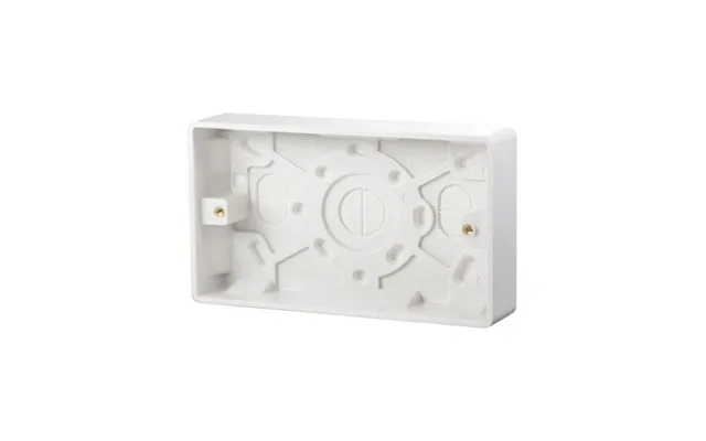 Surface Mounted 2 Gang 25mm Pattress Box Click Scolmore