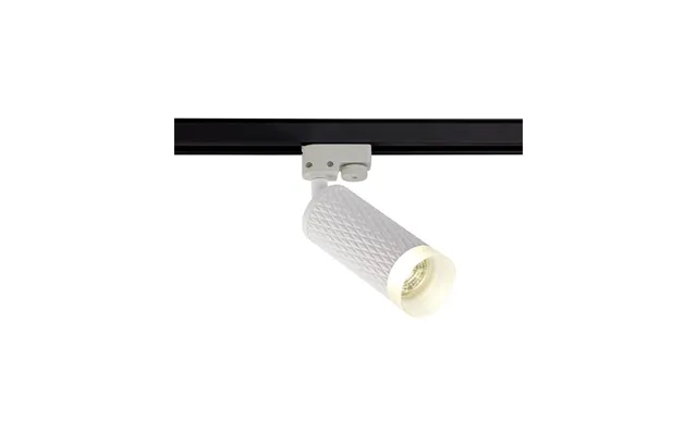 Swirl 1 Light Track Adjustable Light Gu10 Sand White Acrylic Ring Luxuria