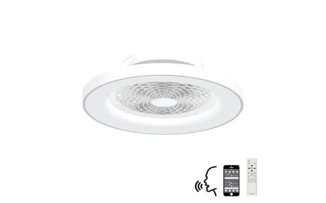 Tibet 70w Led Dimmable Ceiling Light With 35w Dc Reversible Fanremote App & Alexa Google Voice 3900lm White Mantra