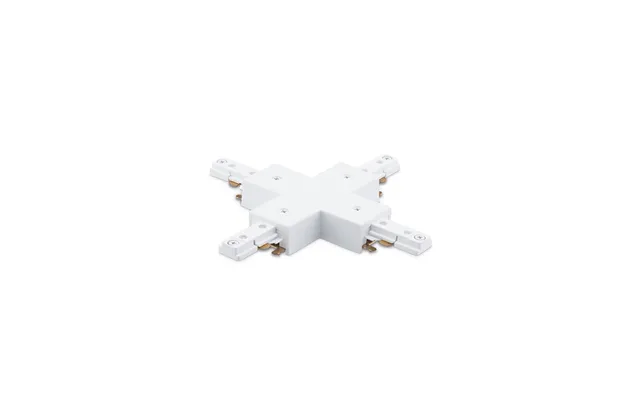 Track Connector 4 Way Single Circuit White Jcc