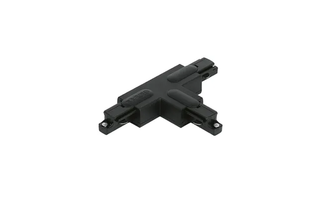 Track Lighting T Connector Outside Left Black Aurora