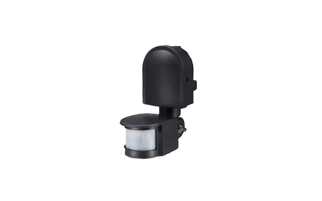 Wall Mounted Multi-directional Ip44 Pir Sensor Black Ovia