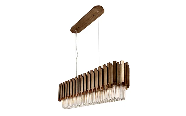 Antique Gold Finish Rectangular Chandelier