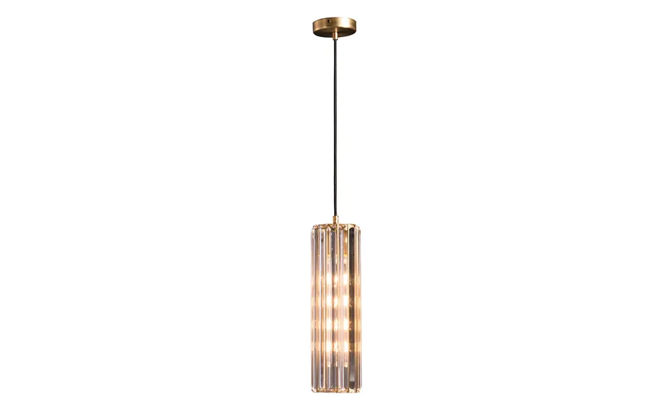 Crystal And Antique Brass Pendant