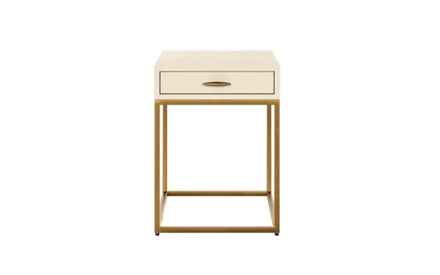 Ivory Shagreen Bedside Table
