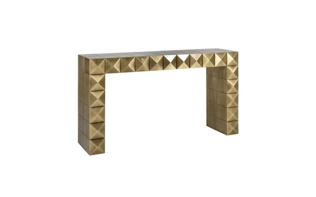 Luxe Brushed Gold Console Table