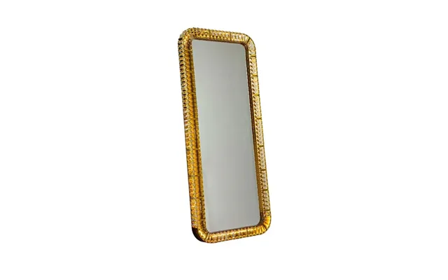 Luxury Bronze Crystal Floor Lamp Mirror
