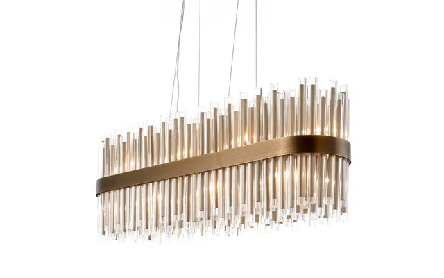 Luxury Rectangular Antique Brass Chandelier