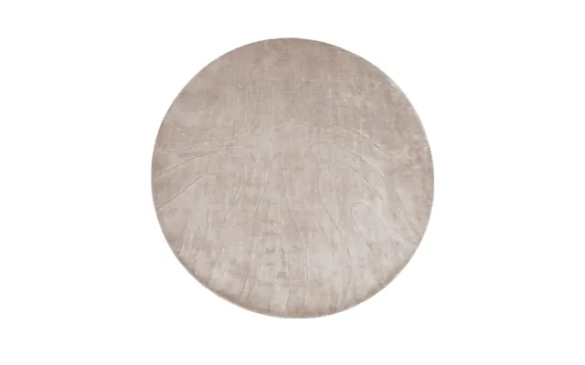 Round Neutral Toned Rug
