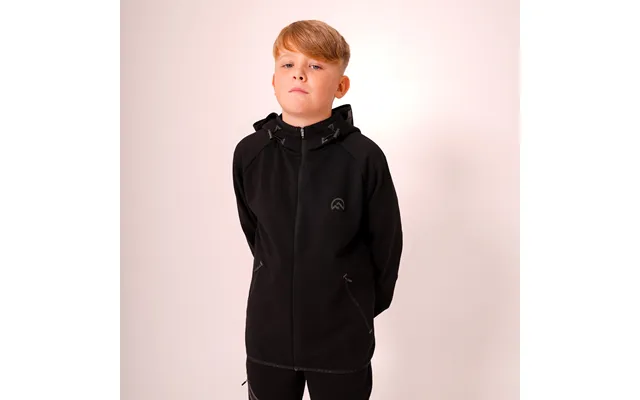 Flux Junior Velar Zip-up Jacket - Black-3 4y