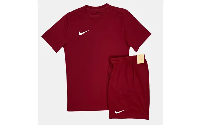 Nike Junior Dri-fit Tshirt Shorts Set - Burgundy-m 10-12 M 10-12